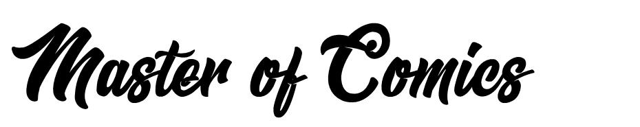 Master of Comics font